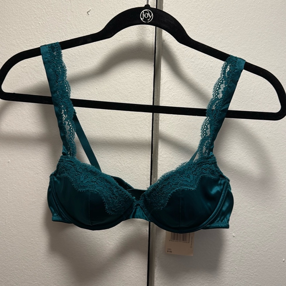 Stella McCartney dark emerald color bra. New with tags!
